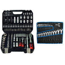 Набор профессионального инструмента 2в1 (Набор 111 ед. + Набор ключей 25 ед.) Profline 68111-107