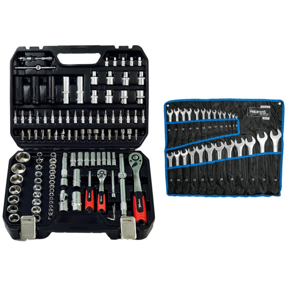 Набор профессионального инструмента 2в1 (Набор 111 ед. + Набор ключей 25 ед.) Profline 68111-107