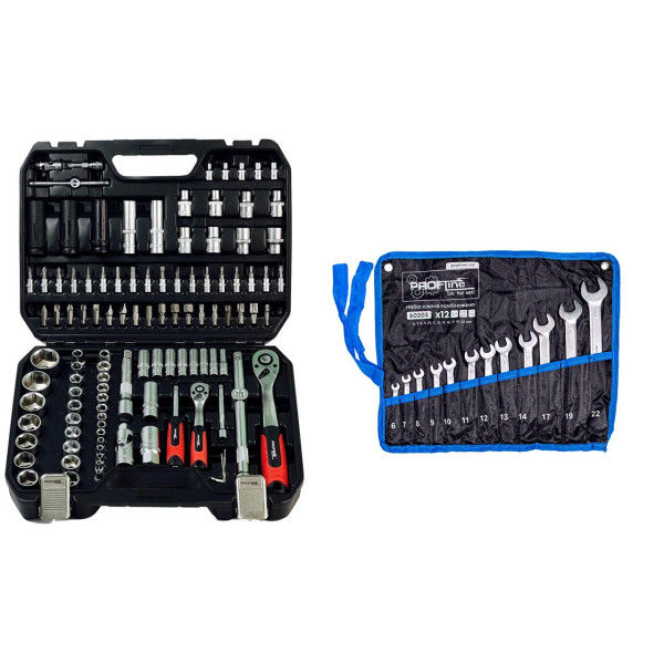 Набор инструмента 2в1 (набор 111 ед + набор ключей 12 ед) Profline 68111-108
