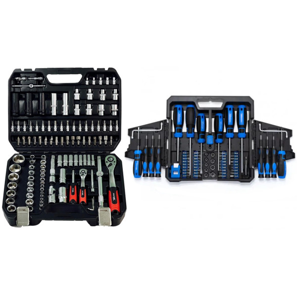 Профессиональный комплект инструментов 2в1 (набор 111 ед.+ отвертки 63 ед.) Profline 68111-109