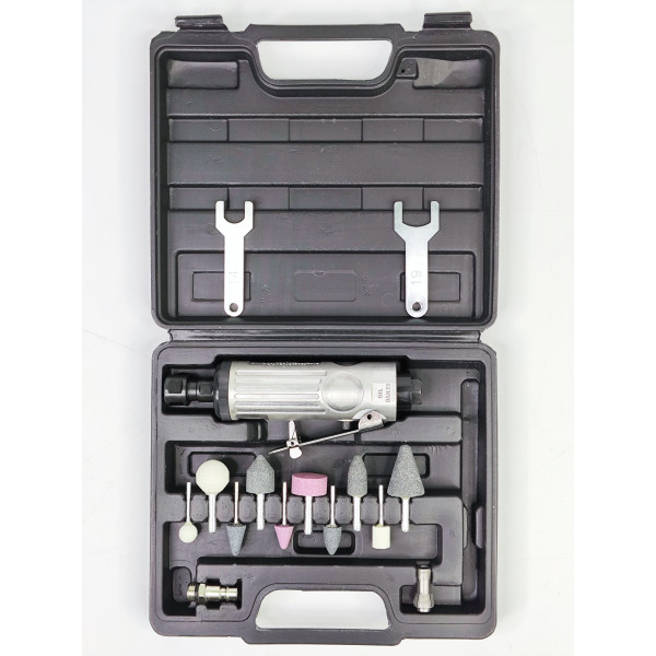 Шлифмашинка пневматическая 1/4" + набор камней Profline 71103