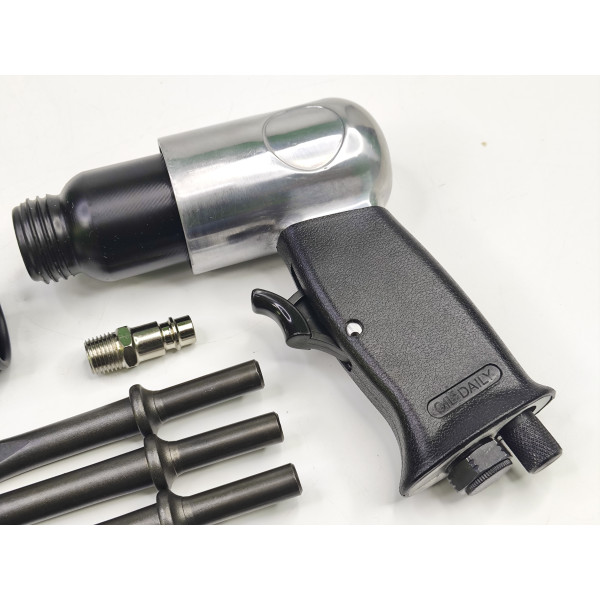 Зубило пневматическое с набором насадок 4 ед. (цилиндрический хвостовик) Profline 77013