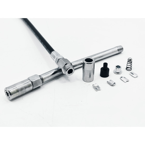 Пистолет для выдавливания смазки пневматический, две насадки Profline 77607