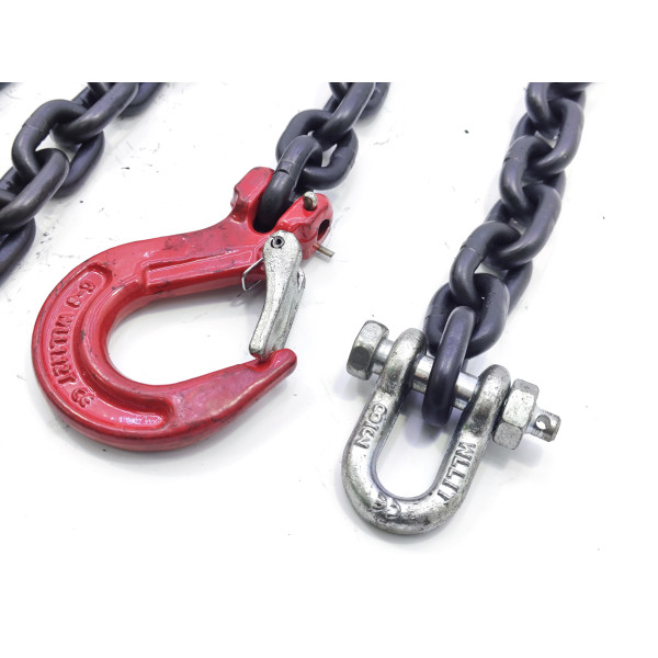 Цепь для рихтовки с крюком 5/16" G80 3м (мелкое звено) Profline 97002