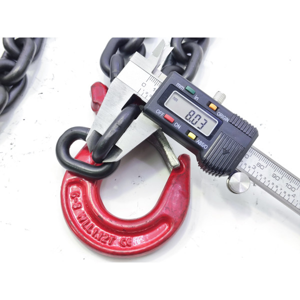 Цепь для рихтовки с крюком 5/16" G80 3м (мелкое звено) Profline 97002