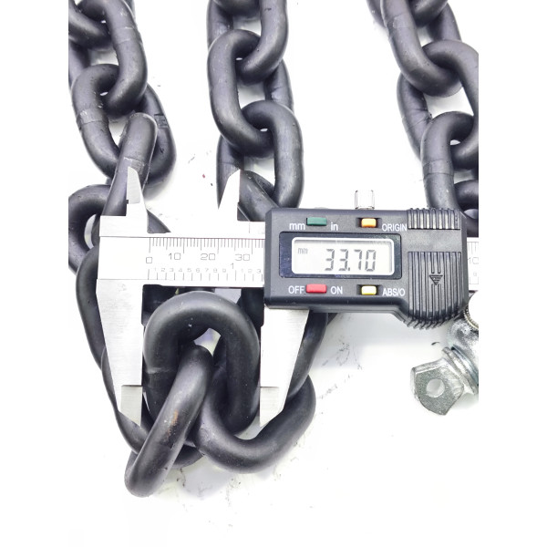 Цепь для рихтовки с крюком 3/8" G80 3м (крупное звено) Profline 97003