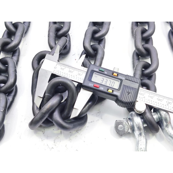 Цепь для рихтовки с крюком 3/8" G80 3м (крупное звено) Profline 97003