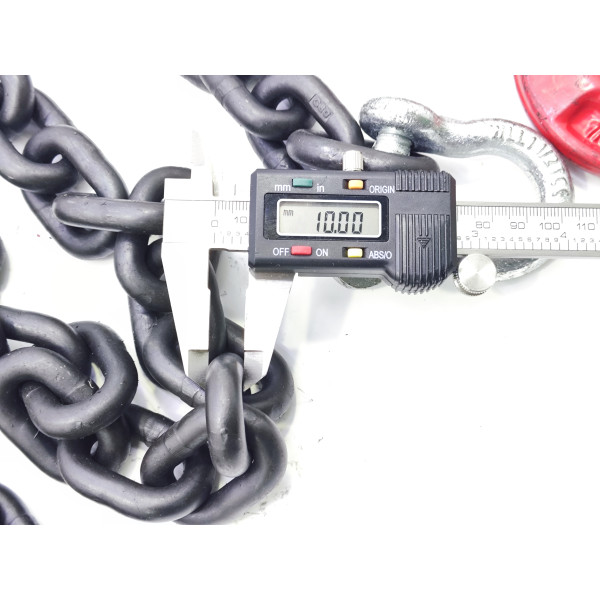 Цепь для рихтовки с крюком 3/8" G80 3м (крупное звено) Profline 97003