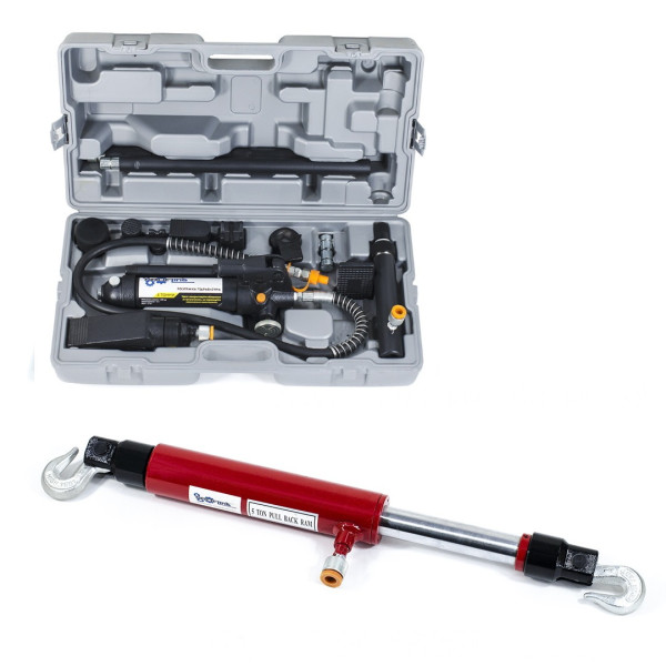 Комплект гидравлических распорок 4 тонны + Стяжка гидравлическая с подвижными крюками 2 тонн Profline 97050-201