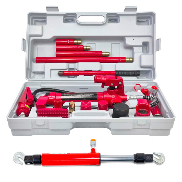 Комплект гидравлических распорок 4 тонны + Стяжка гидравлическая с подвижными крюками 5 тонн Profline 97050-203