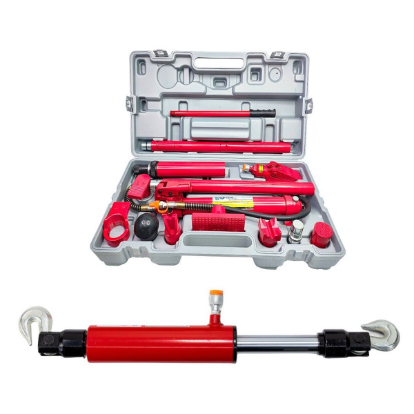 Набор инструмента 2в1 (комплект растяжек гидравл.10т + стяжка гидравл.10т подвижный крюк) Profline 97060-106