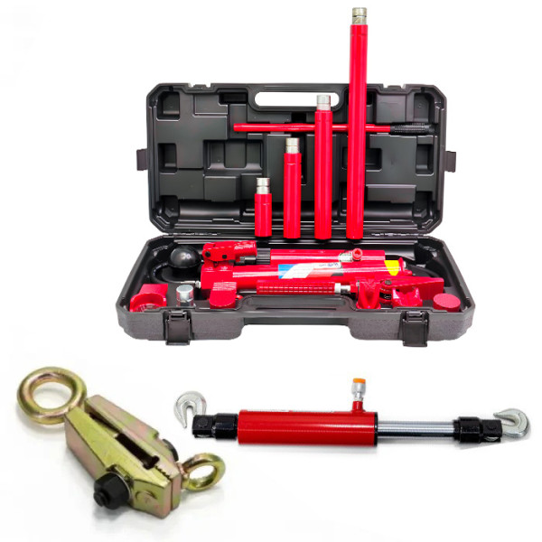 Комплект растяжек 10 тонн + Стяжка гидравлическая 10 тонн + Зажим рихтовочный 2-5 т Profline 97060-207