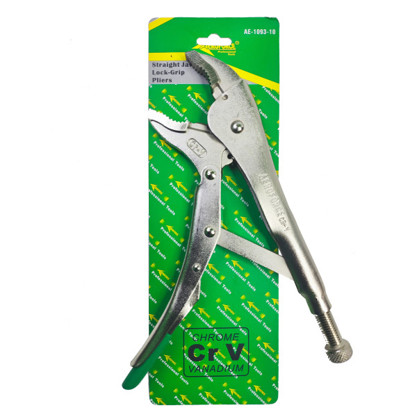 Клещи зажимные с фиксатором 225 мм Aeroforce AE-1093-10