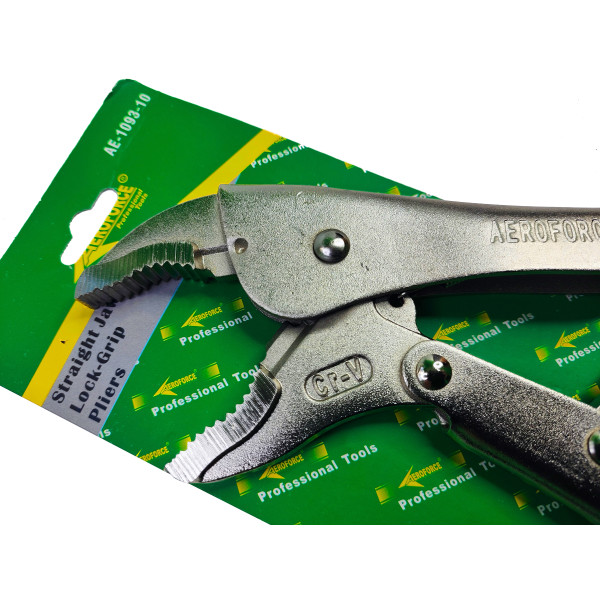Клещи зажимные с фиксатором 225 мм Aeroforce AE-1093-10