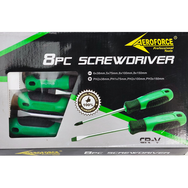 Набор отверток 8 ед. Aeroforce AE-30118-1