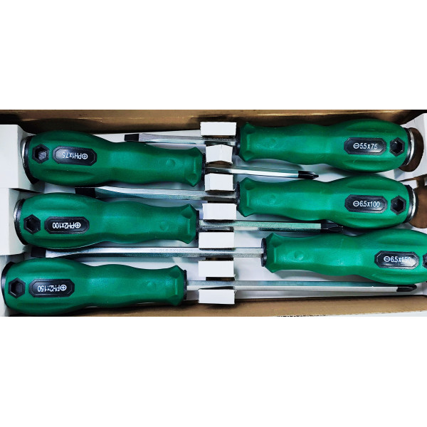 Набор ударных отверток 6 ед. Aeroforce AE-31116-2