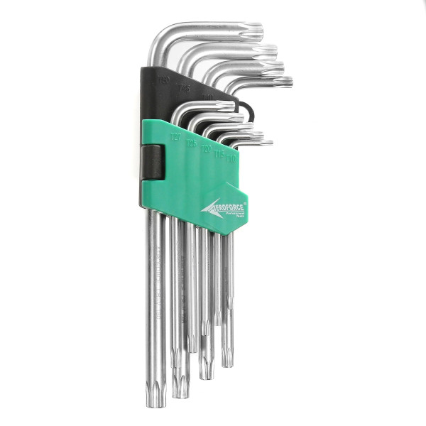 Набор ключей TORX 9шт. (Т10-Т50) Aeroforce AE-7147-1