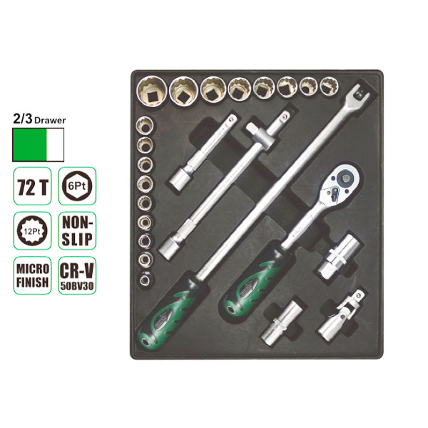 Тележка на колесах с инструментами 7 секций 272 ед. Aeroforce AE-7B