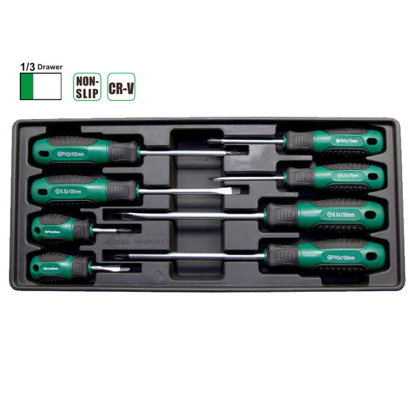 Тележка на колесах с инструментами 7 секций 272 ед. Aeroforce AE-7B