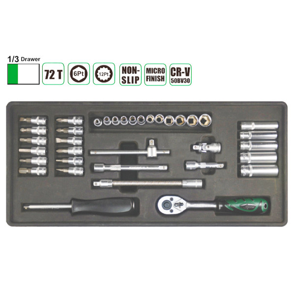 Тележка на колесах с инструментами 7 секций 272 ед. Aeroforce AE-7B