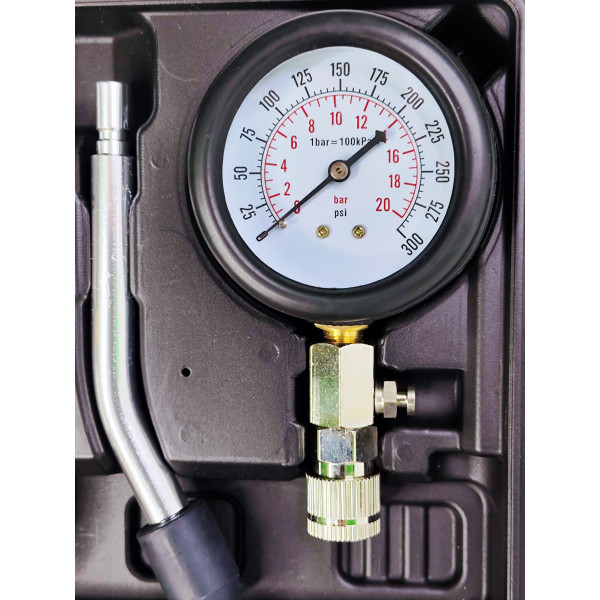 Компрессометр для бензиновых двигателей с удлинителем и переходниками Aeroforce AE-A0031