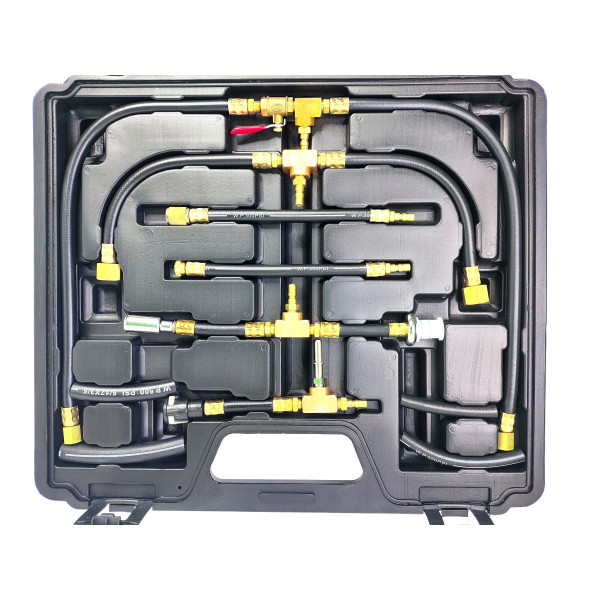 Набор для измерения давления топлива в инжекторных магистралях автомобиля Aeroforce AE-A1011