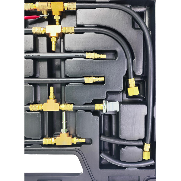 Набор для измерения давления топлива в инжекторных магистралях автомобиля Aeroforce AE-A1011