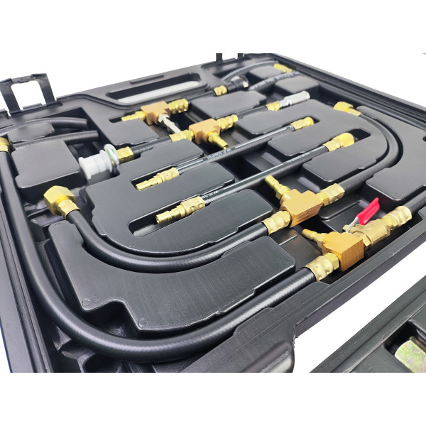 Набор для измерения давления топлива в инжекторных магистралях автомобиля Aeroforce AE-A1011