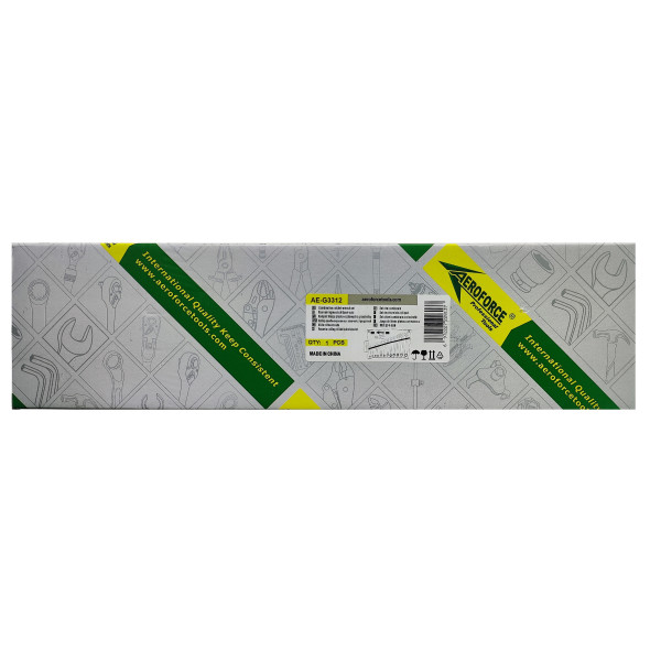 Набор ключей комбинированных с трещоткой 12 шт. на холсте (72 зуба) Aeroforce AE-G3312