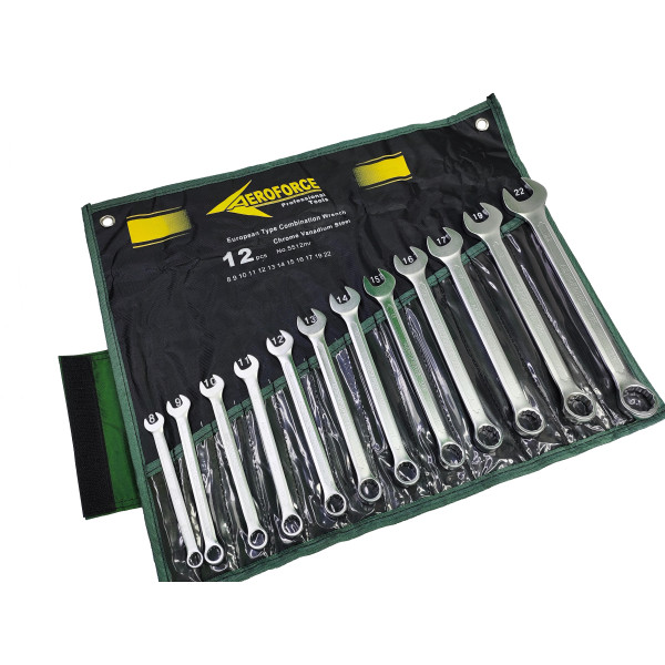 Набор комбинированных ключей 12 шт. на холсте (6-22 мм) Aeroforce AE-G5512