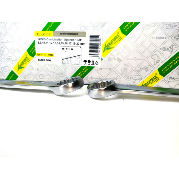 Набор комбинированных ключей 12 шт. на холсте (6-22 мм) Aeroforce AE-G5512
