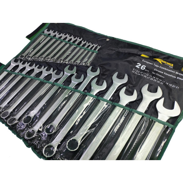 Набор комбинированных ключей 26 шт. на холсте (6-32 мм) Aeroforce AE-G5526