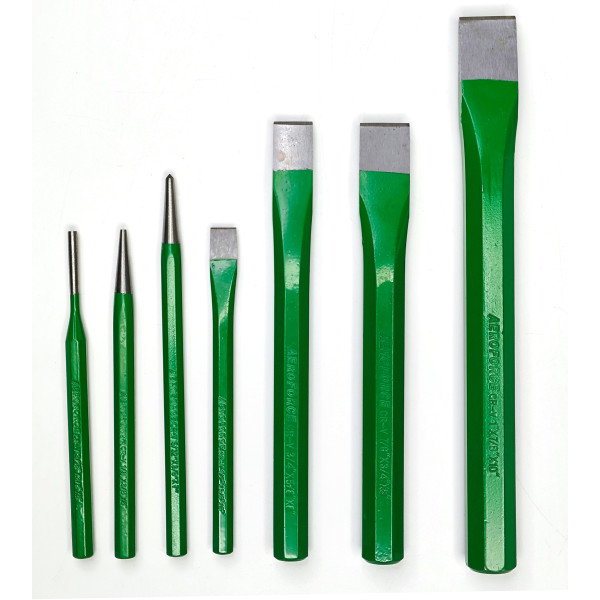 Набор выколоток, зубил и кернов 7 ед. Aeroforce AE-GF0307