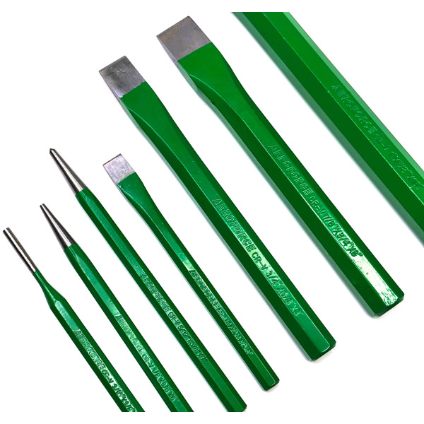 Набор выколоток, зубил и кернов 7 ед. Aeroforce AE-GF0307