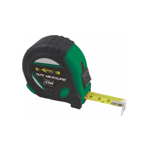 Рулетка с фиксатором 3 м Aeroforce AE-JM01