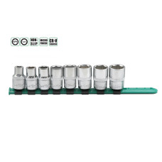 Набор головок 1/2' 8 ед. (10-22 мм) на планке Aeroforce AE-M0108