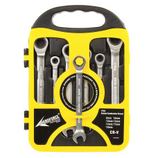 Набор ключей комбинированных с трещоткой (72 зуба) 7 ед. в кейсе Aeroforce AE-M0507