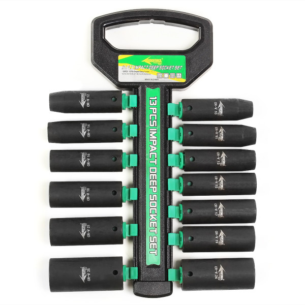 Набор головок ударных длинных 1/2' 13 ед. на держателе Aeroforce AE-M2513