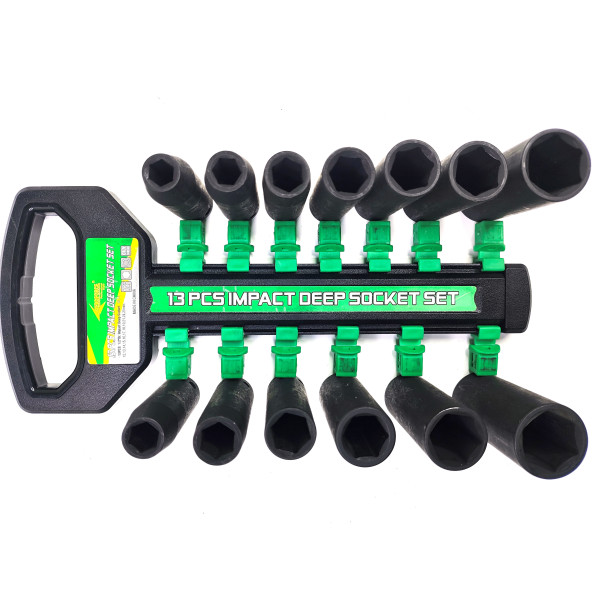 Набор головок ударных длинных 1/2' 13 ед. на держателе Aeroforce AE-M2513