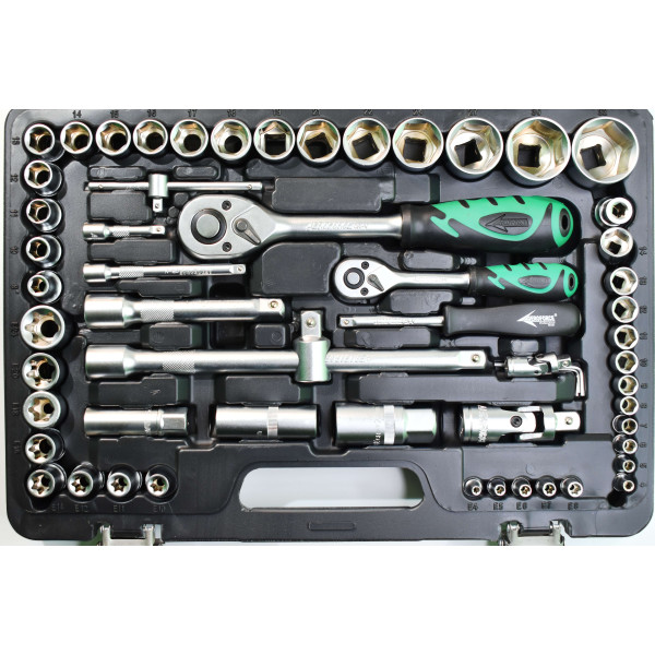 Набор профессиональных инструментов (1/2', 1/4') 110 ед. Aeroforce AE-S108+2