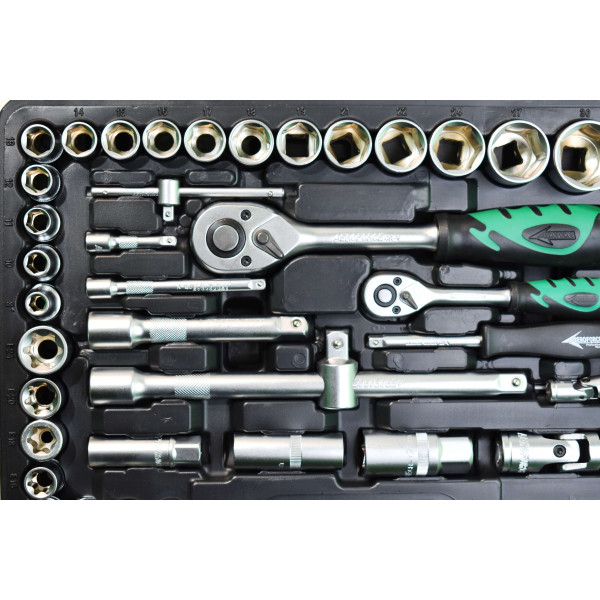 Набор профессиональных инструментов (1/2', 1/4') 110 ед. Aeroforce AE-S108+2