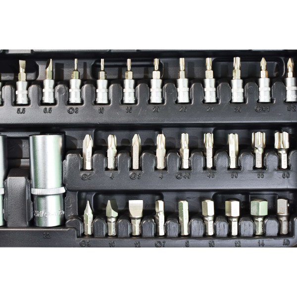 Набор профессиональных инструментов (1/2', 1/4') 110 ед. Aeroforce AE-S108+2