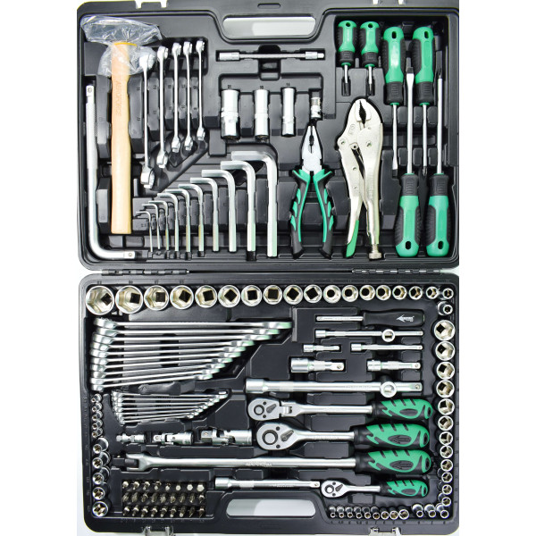 Набор профессиональных инструментов (1/2', 1/4', 3/8') 142 ед. Aeroforce AE-S142+2