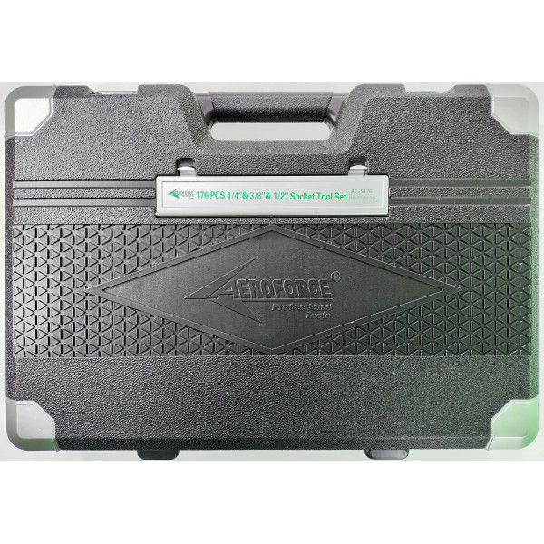 Набор профессиональных инструментов (1/2', 1/4', 3/8') 176 ед. Aeroforce AE-S176
