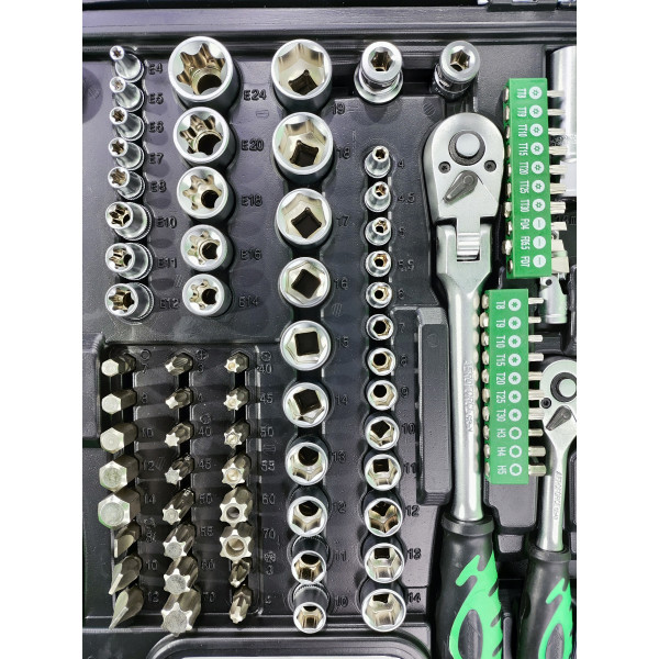 Набор профессиональных инструментов (1/2', 1/4', 3/8') 176 ед. Aeroforce AE-S176