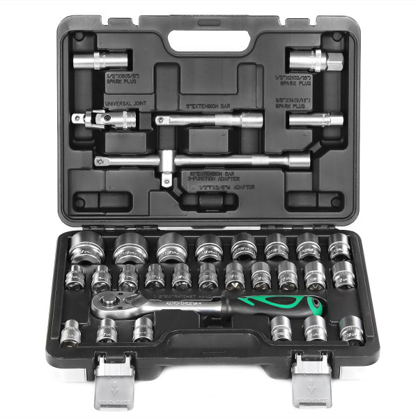 Набор профессиональных инструментов 1/2" (гл.8-32мм) 35 ед. Aeroforce AE-S32+3 