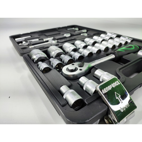 Набор профессиональных инструментов 1/2" (гл.8-32мм) 35 ед. Aeroforce AE-S32+3 