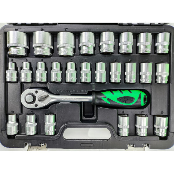 Набор профессиональных инструментов 1/2" (гл.8-32мм) 35 ед. Aeroforce AE-S32+3 