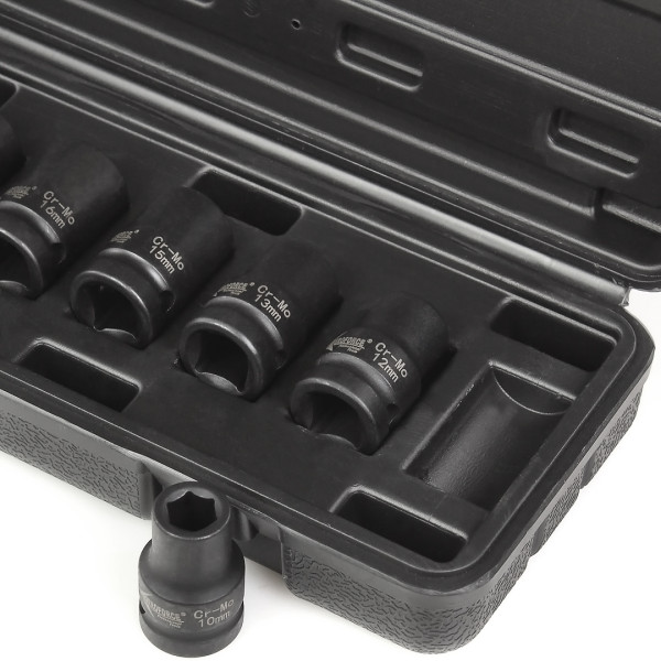 Набор ударных головок 1/2' в кейсе 9 ед. (10-22 мм) Aeroforce AE-S4609