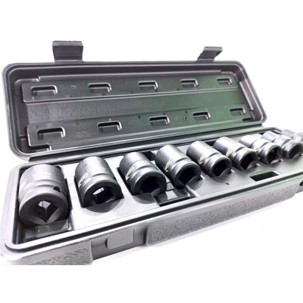 Набор ударных головок 1/2' в кейсе 9 ед. (10-22 мм) Aeroforce AE-S4609